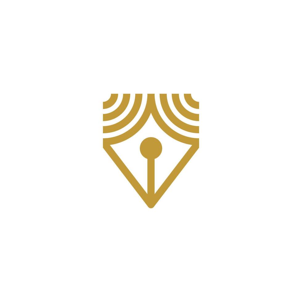 a logo for a company that is called 'the pen' vector