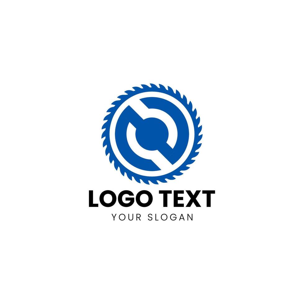 a circular logo with a blue circle in the center vector