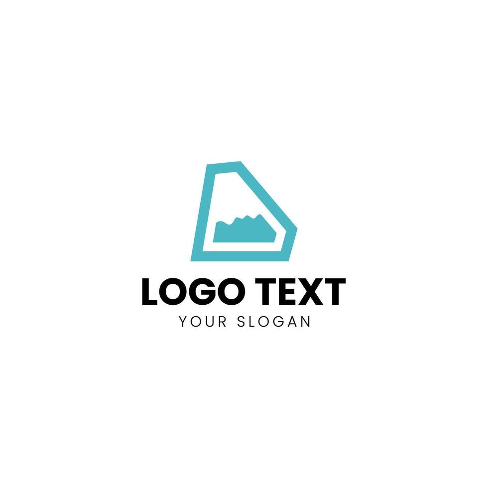a logo design for a mountain range vector