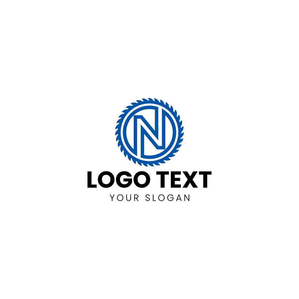 a logo design for a company that uses the letter n vector