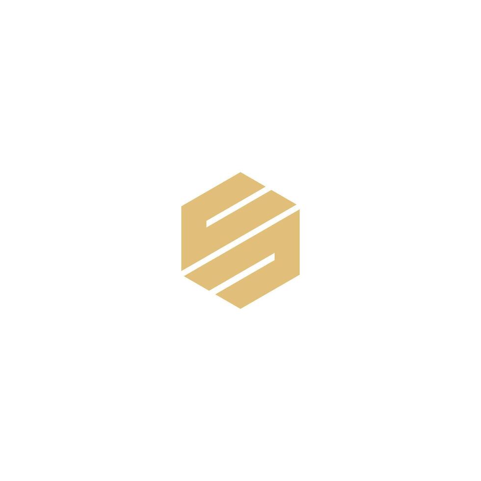 a logo for a company that is made up of a hexagon vector