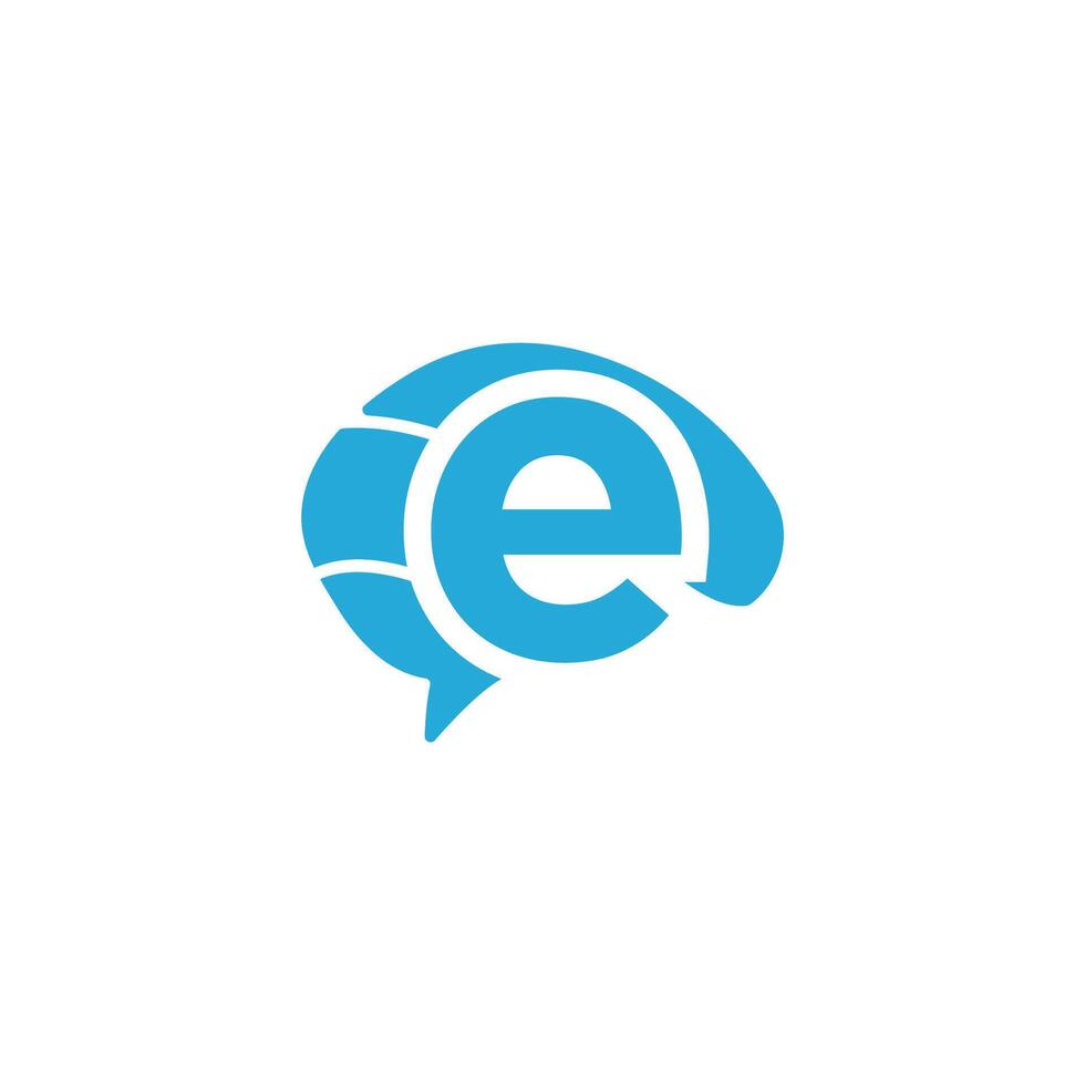 e logo design vector