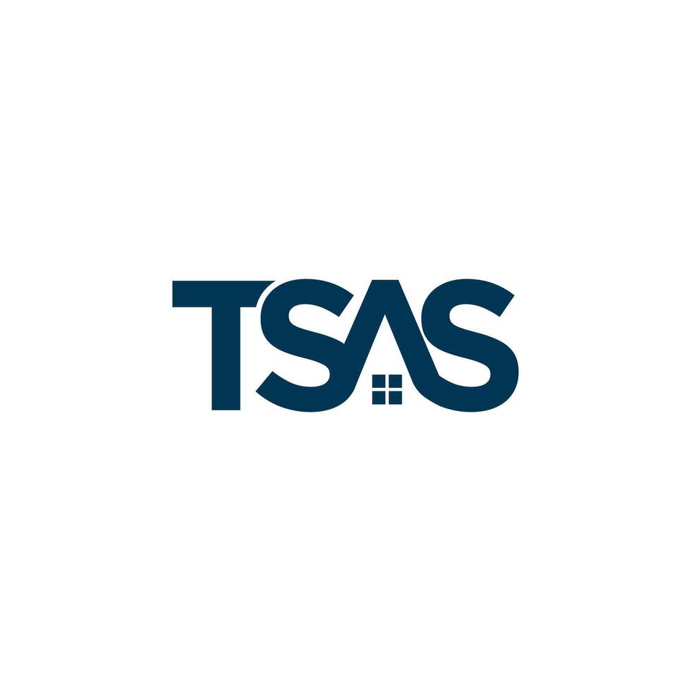 TSAS logo design modern wordmark vector