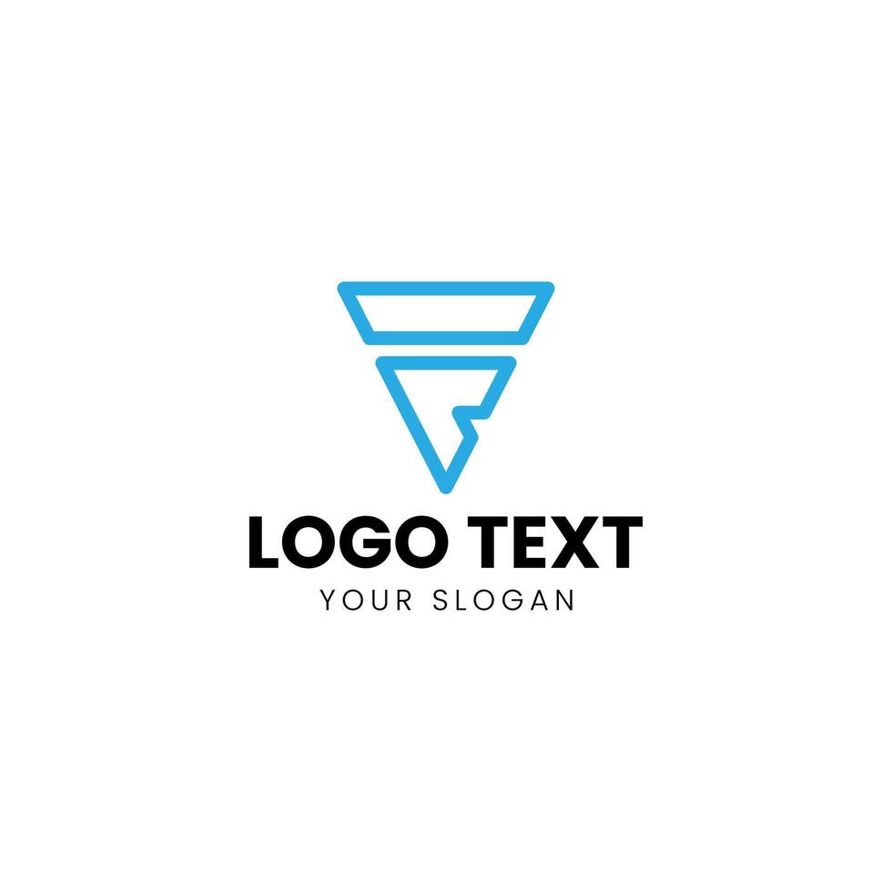 a logo for a company that is blue and white vector