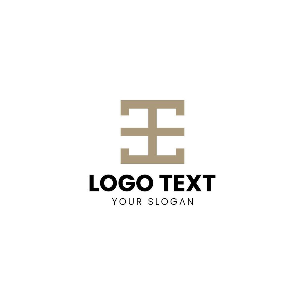 the letter e logo design vector