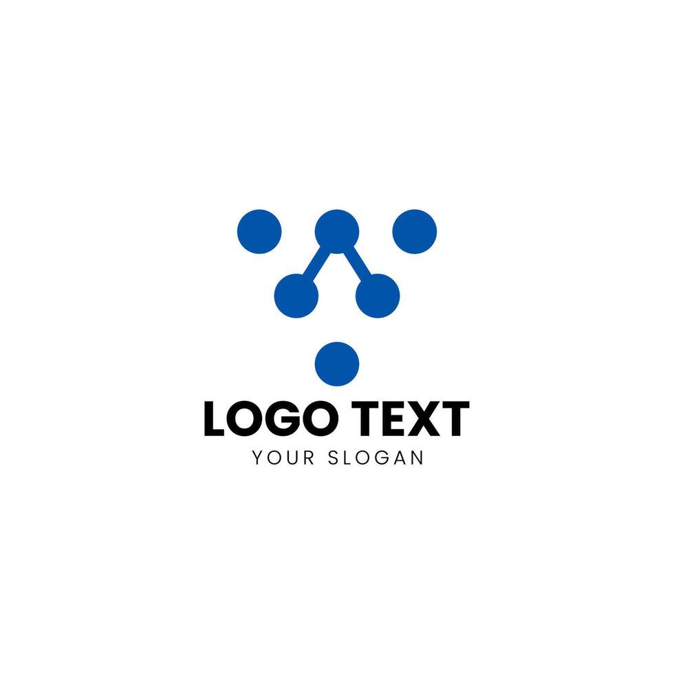 a logo design for a company that is blue and white vector