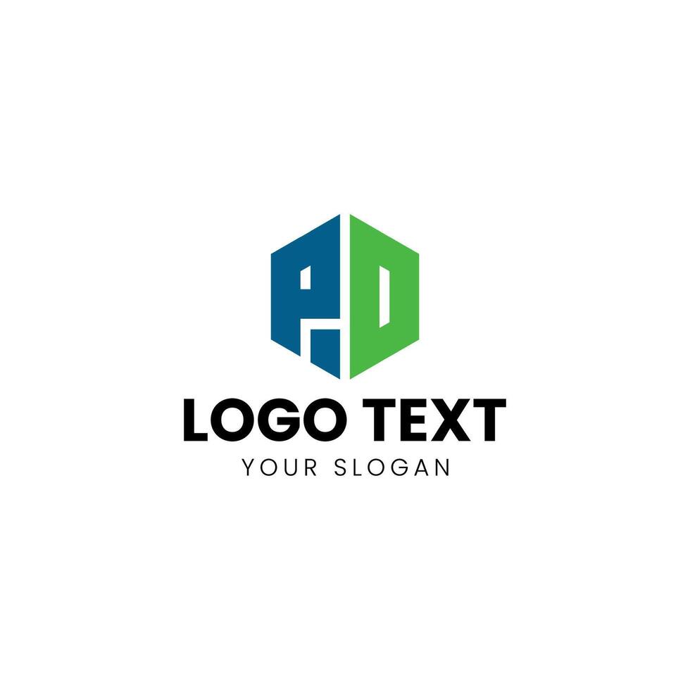 PD Letter Logo modern design vector