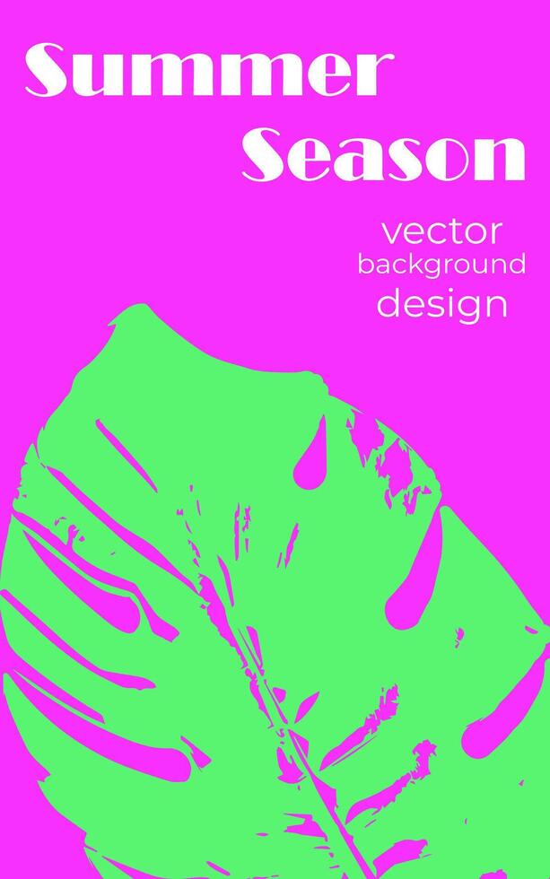 Summer backgrounds with tropical palm leaves. Design templates in minimalist modern art style. Jungle and beach theme. illustration vector