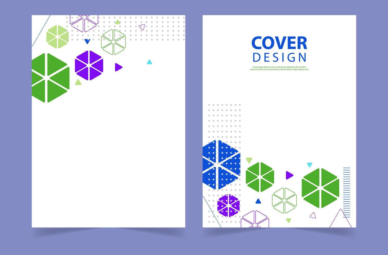 Cover layout template. Geometric background design for magazine, cover, poster, flyer, layout design. A4 size. vector