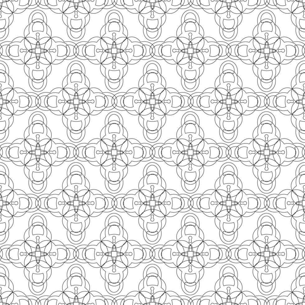 Seamless pattern with locks forming an ornament on a white background vector