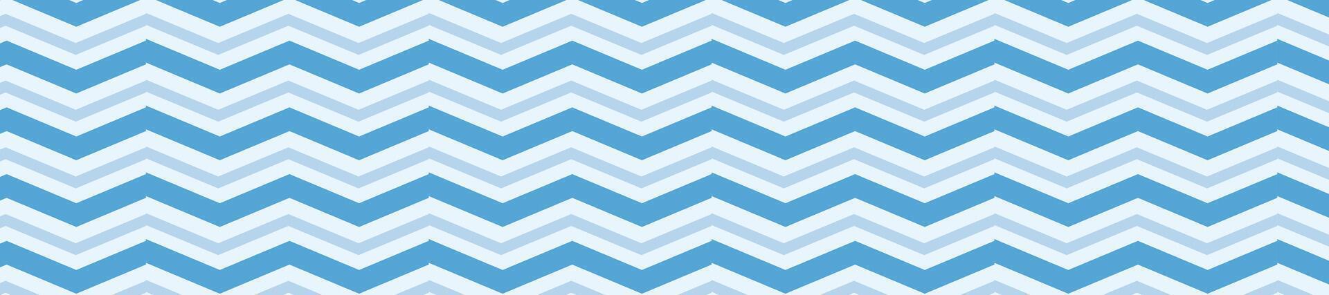 blue ocean zig zag pattern background vector