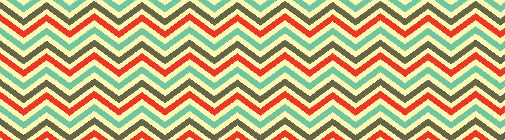 old retro vintage zig zag line pattern background vector