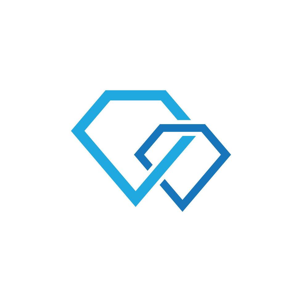 Diamond logo template and symbol vector