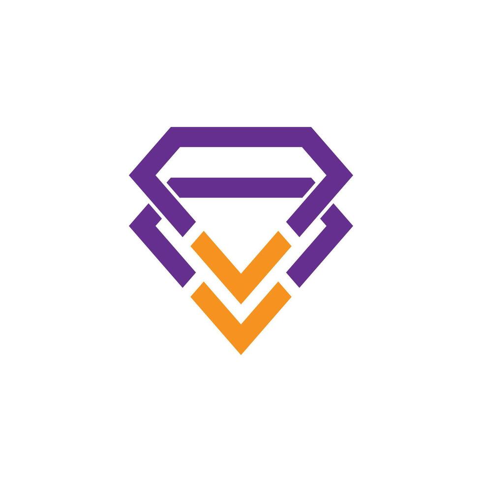 Diamond logo template and symbol vector
