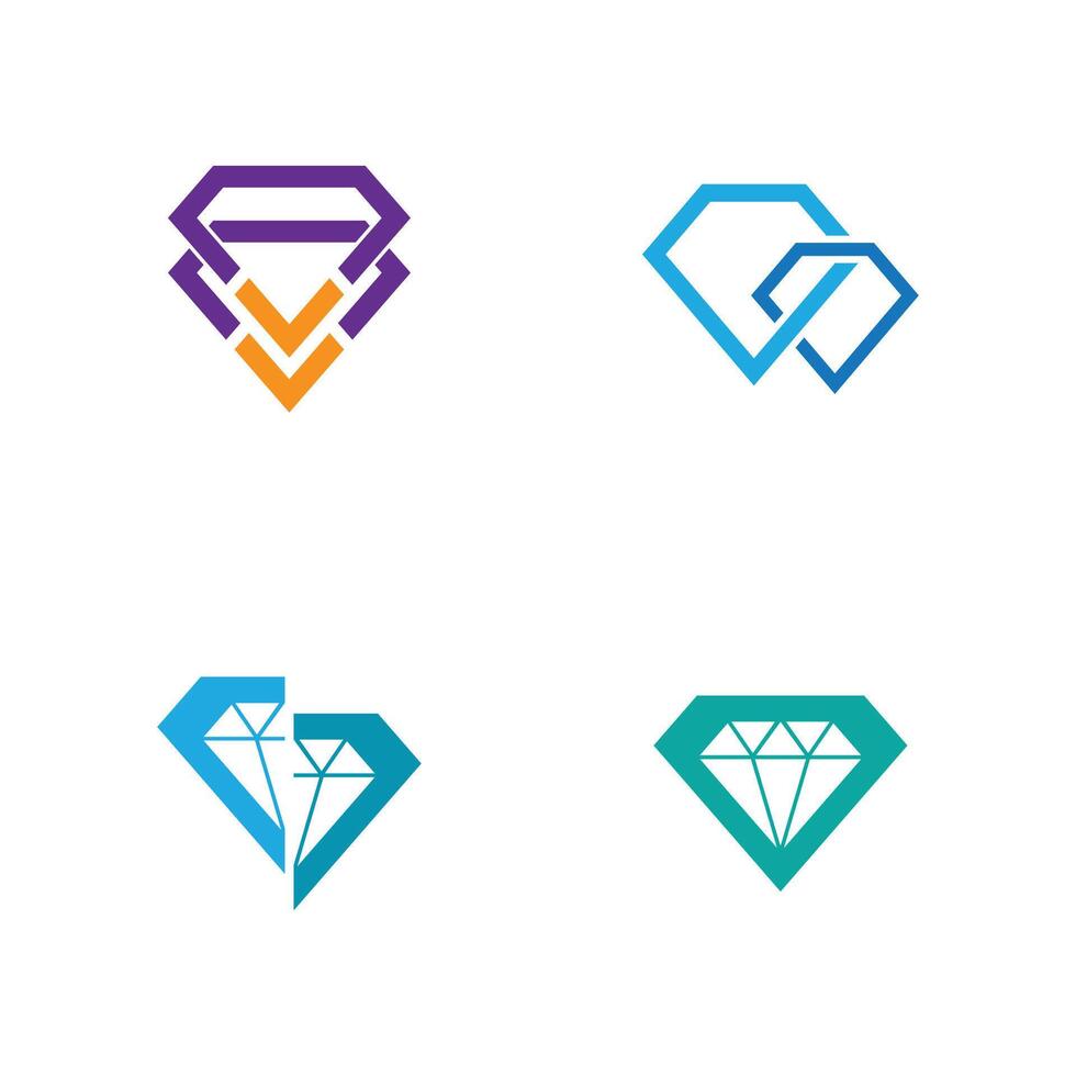 Diamond logo template and symbol vector