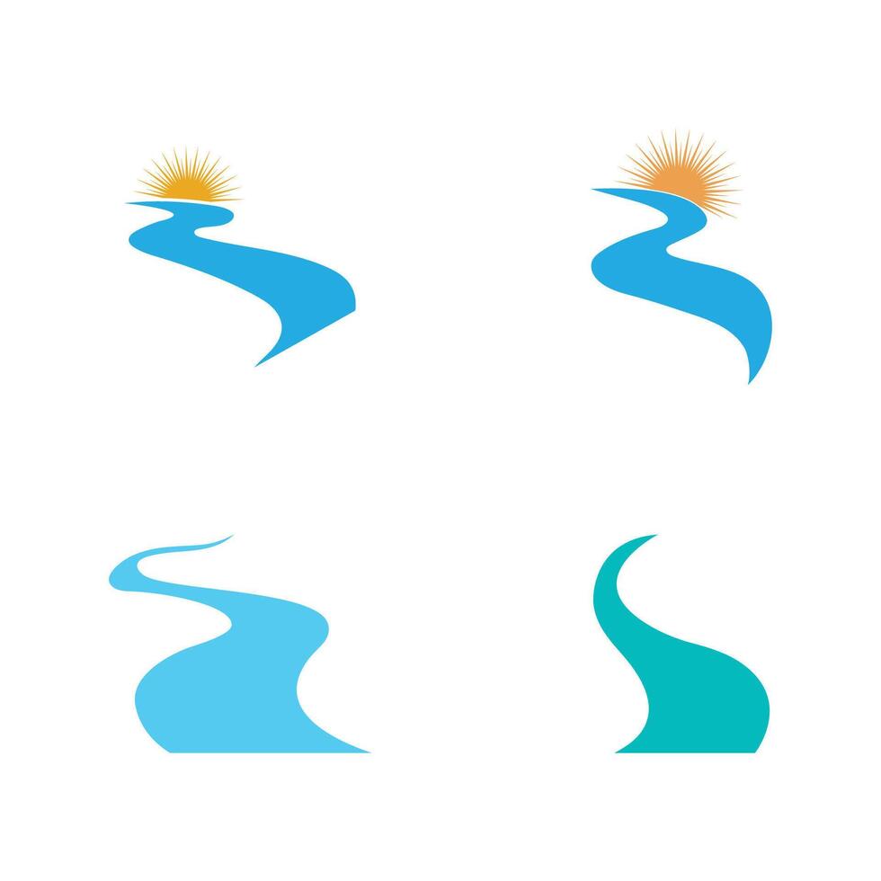 River icon illustration vector
