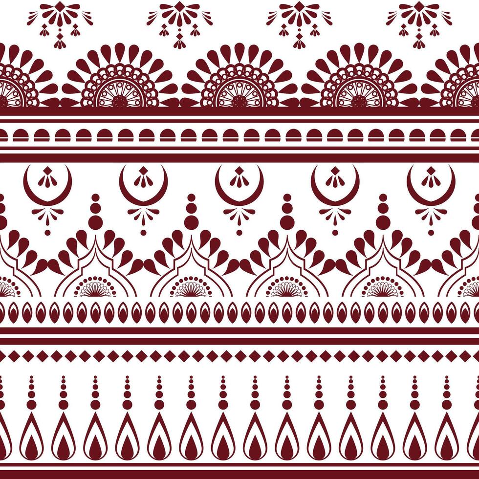 Mehndi Indian pattern. Mehndi Indian oriental pattern. Indian pattern style can be used in fabric design for clothing, textile, background, wallpaper, embroidery vector