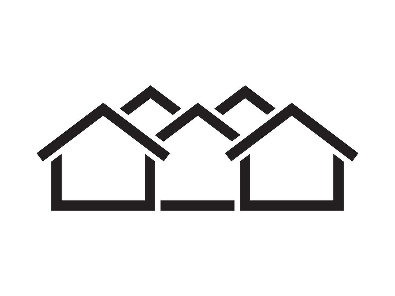 Icon a house representation, isolated against a clean background. This simple symbol evokes a sense of warmth and security, embodying the concept of home. vector