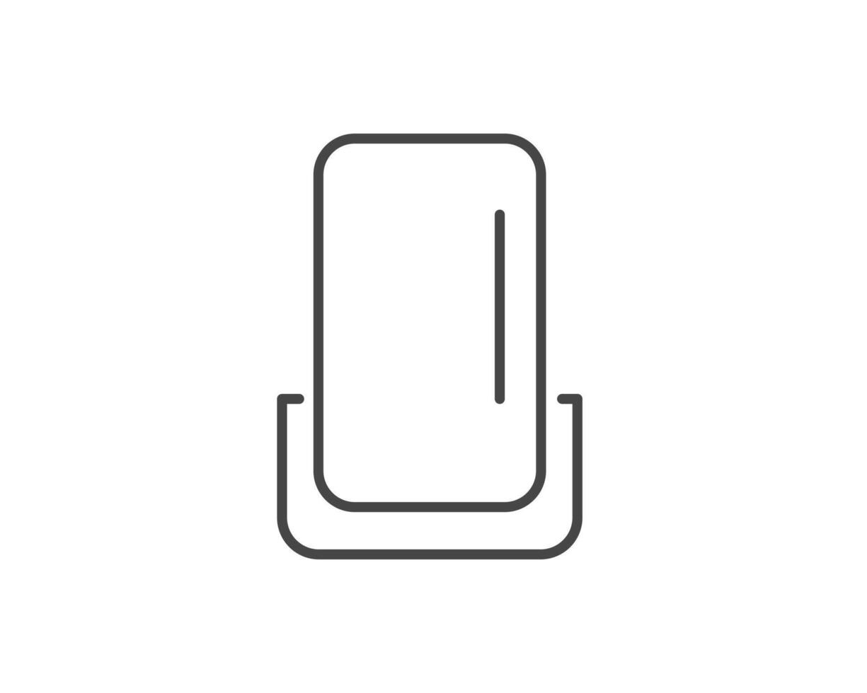 Makeup and cosmetics. Linear graphic beauty icons in the form of a face mirror. vector