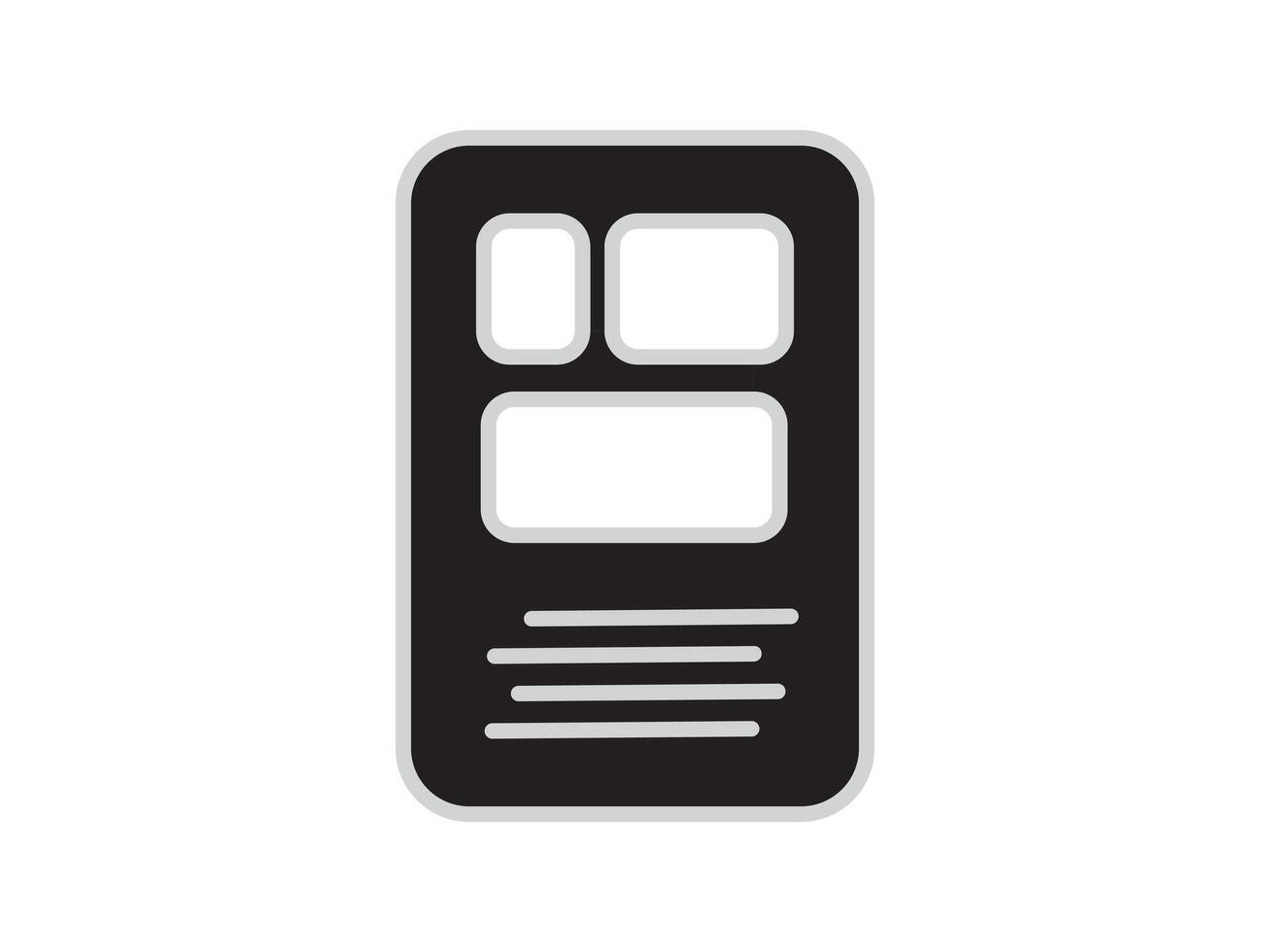 Illustration a icon depicting documents, suitable for web and mobile applications, isolated for use in graphic and design. vector