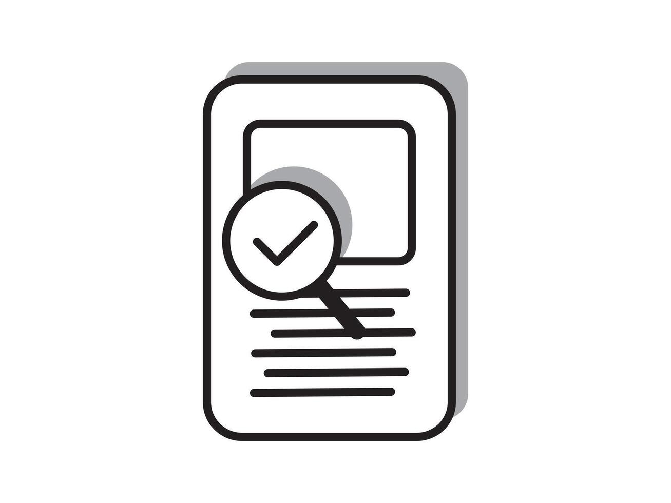Illustration a icon depicting documents, suitable for web and mobile applications, isolated for use in graphic and design. vector
