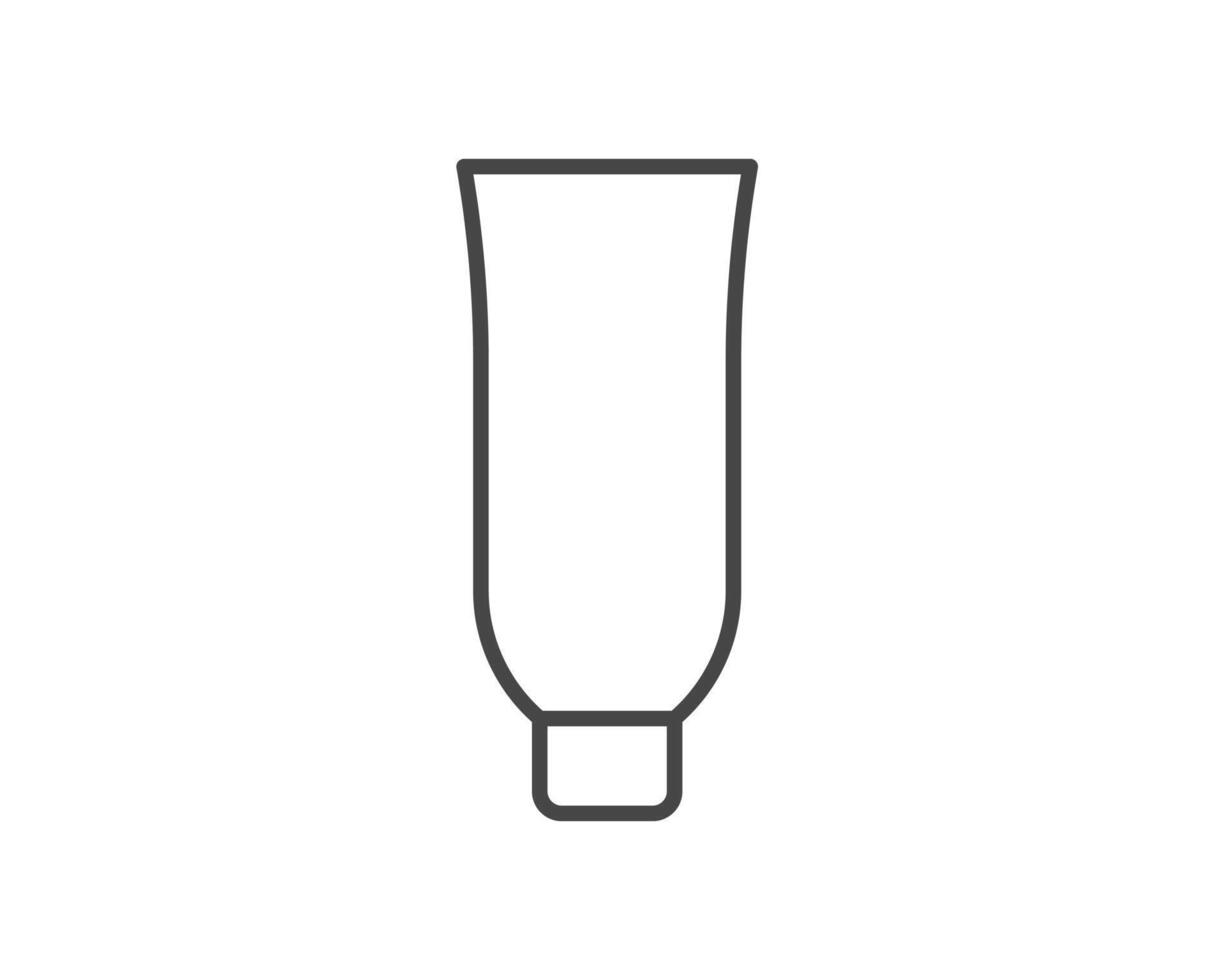 icons of beauty, cosmetics and care. Bottle, jar, shower gel, face cream, body lotion, spray, ointment, paste. vector