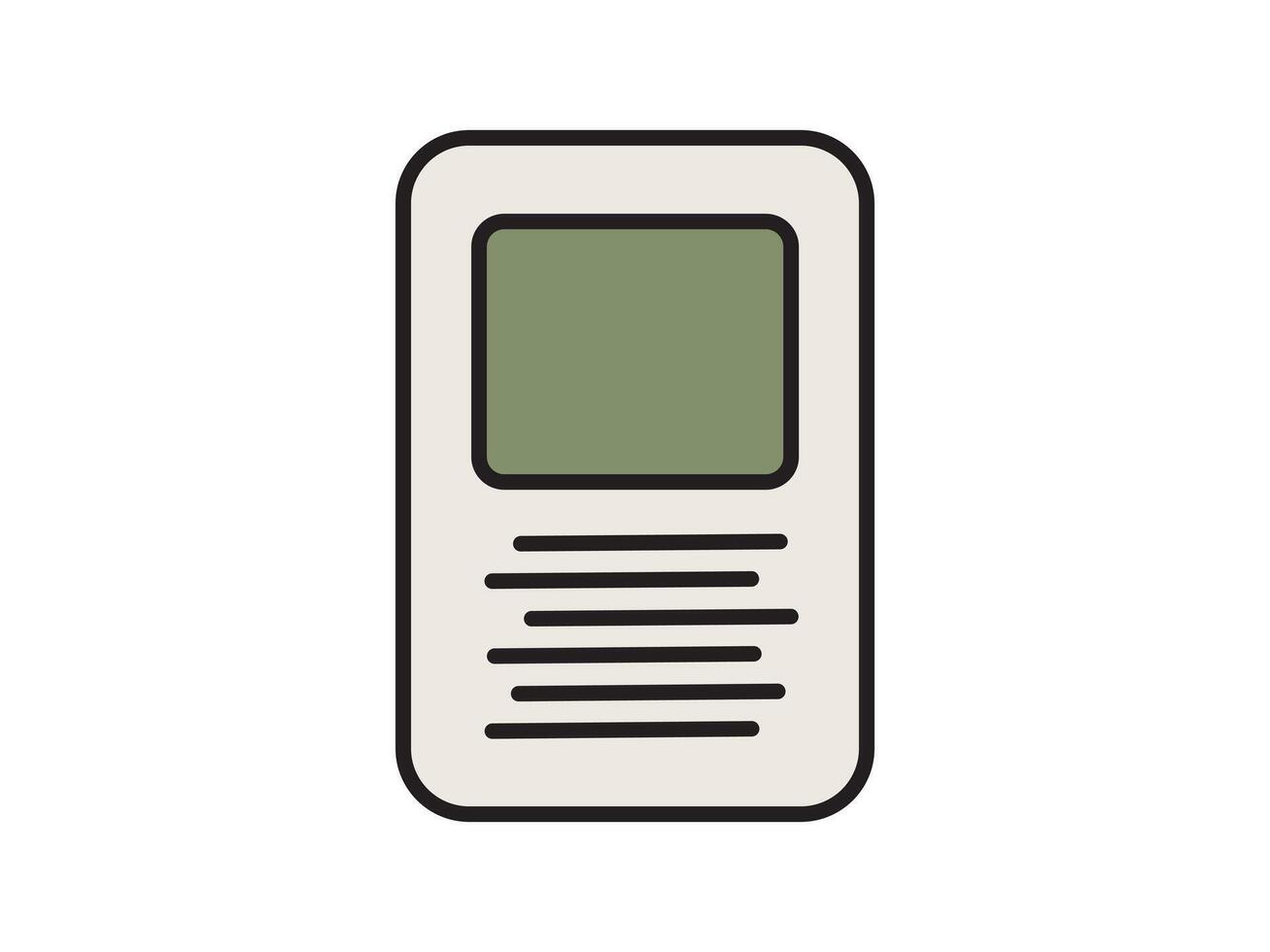 Illustration a icon depicting documents, suitable for web and mobile applications, isolated for use in graphic and design. vector