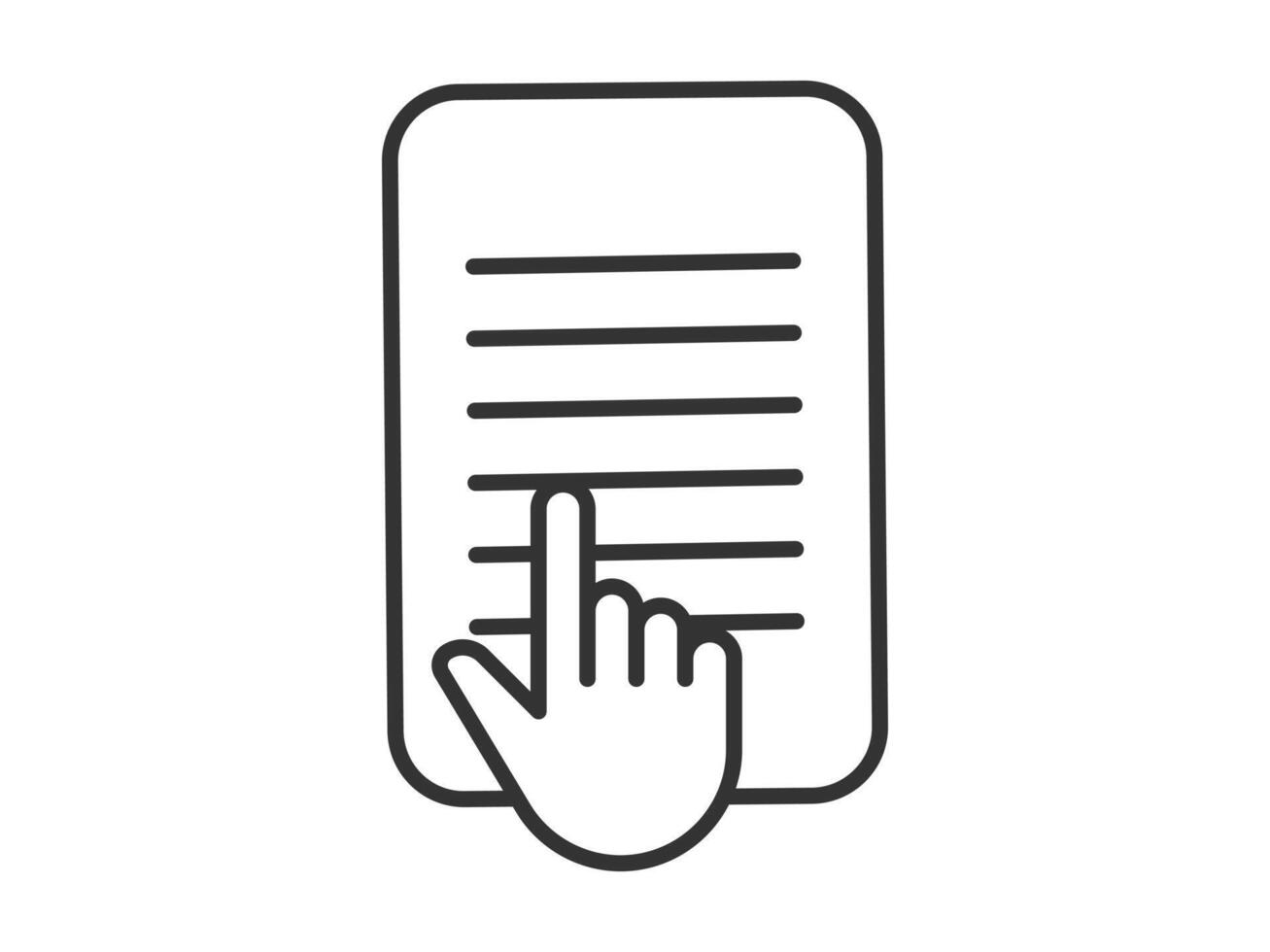 Illustration a icon depicting documents, suitable for web and mobile applications, isolated for use in graphic and design. vector