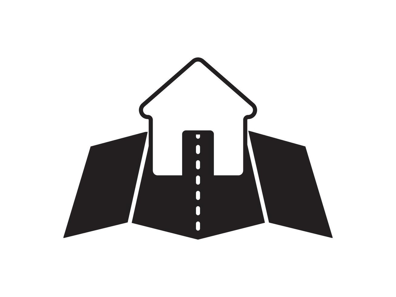 Within a flat-style depiction, a location marker distinguishes itself on an urban map, denoting a precise spot vector