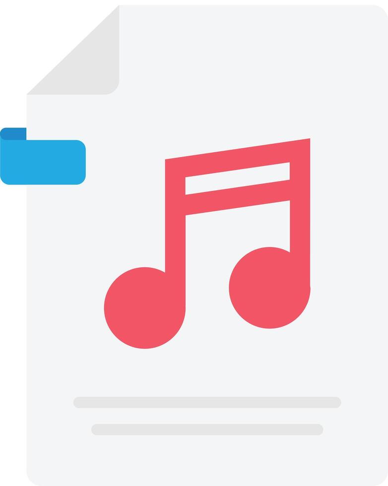 Music File Document vector