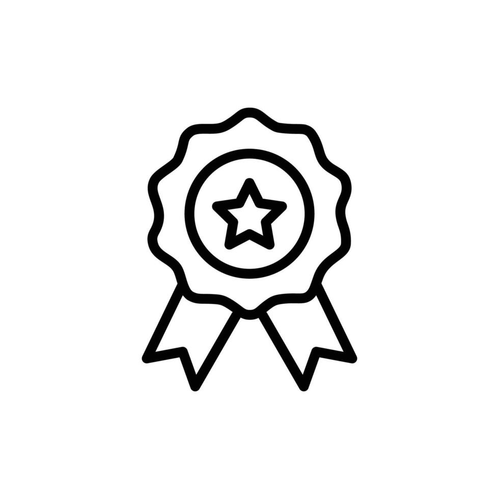 certified medal icon vector