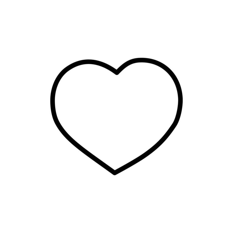 heart line icons vector