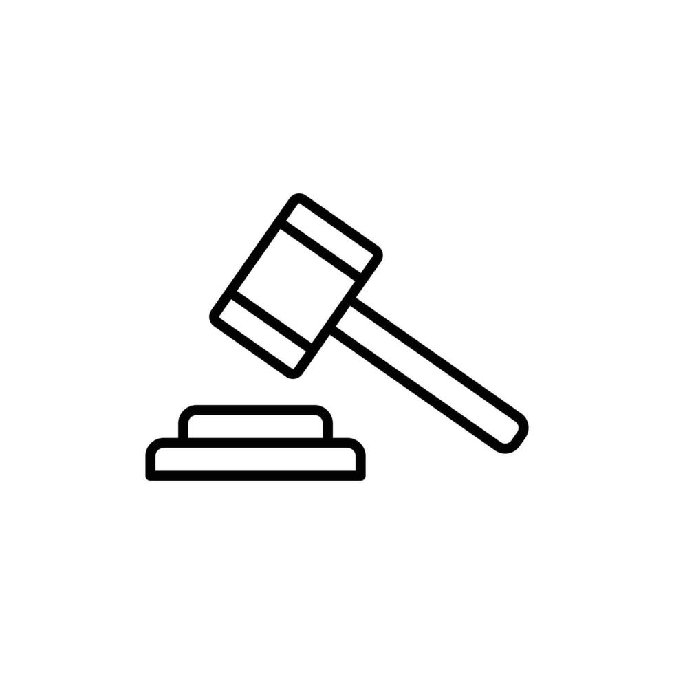 judge gavel icon vector