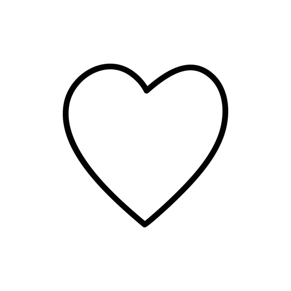 heart line icons vector