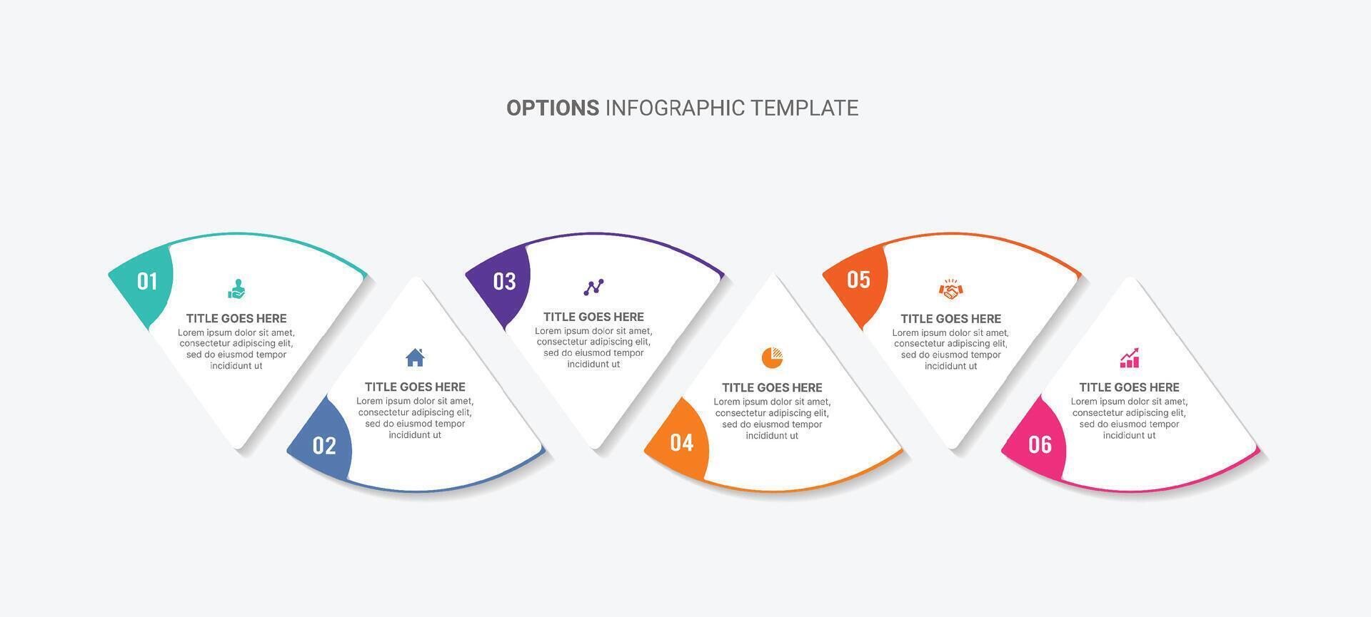 Seven 7 Steps Options Process Workflow Arrow Business Infographic Template Design vector