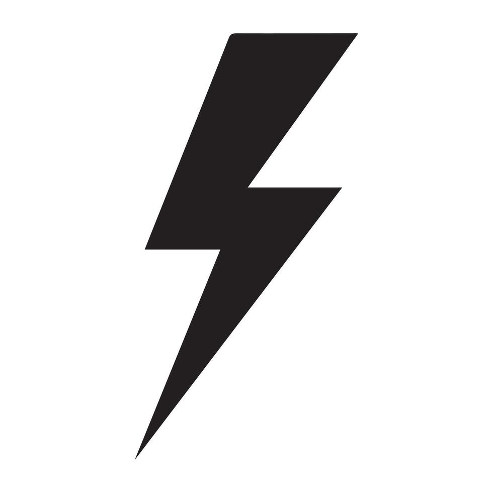 illustration of a thunderbolt with a circular design vector