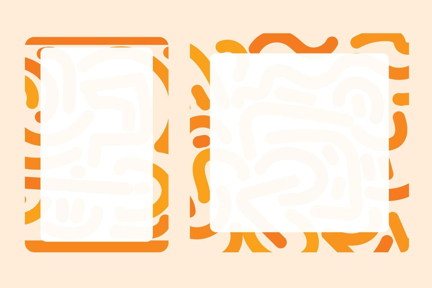 Social media frame with a summer theme for your graphic resource vector