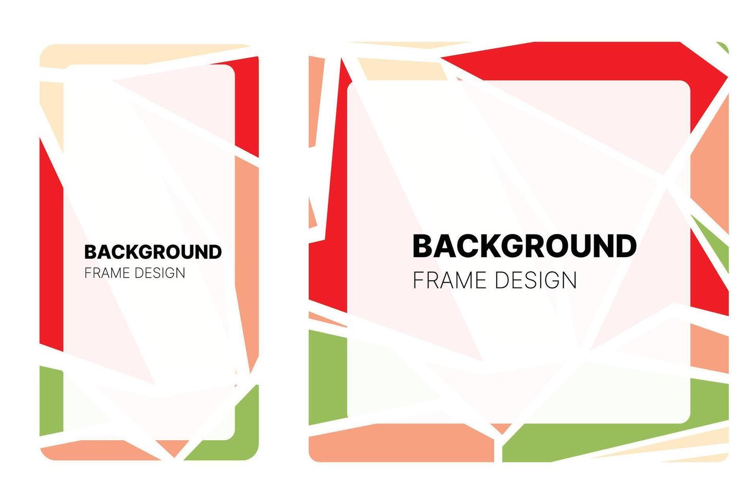 Social media frame with Watermelon theme Color for your graphic resource vector