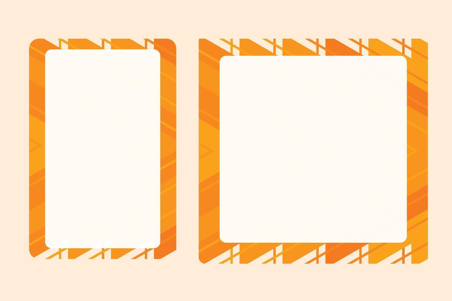 Social media frame with a summer theme for your graphic resource vector