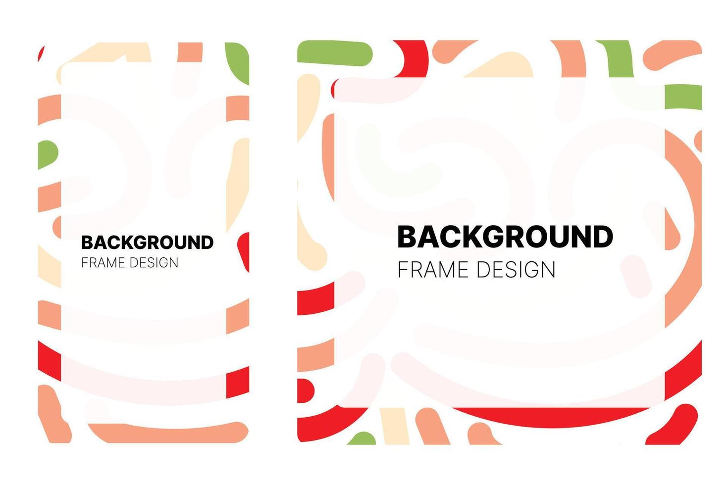Social media frame with Watermelon theme Color for your graphic resource vector