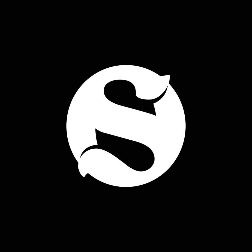 OS initial monogram logo design inspiration vector