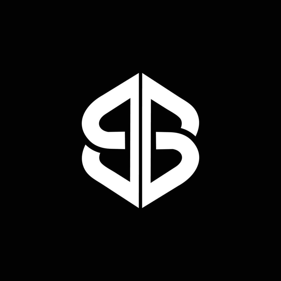 BG initial monogram logo design inspiration vector