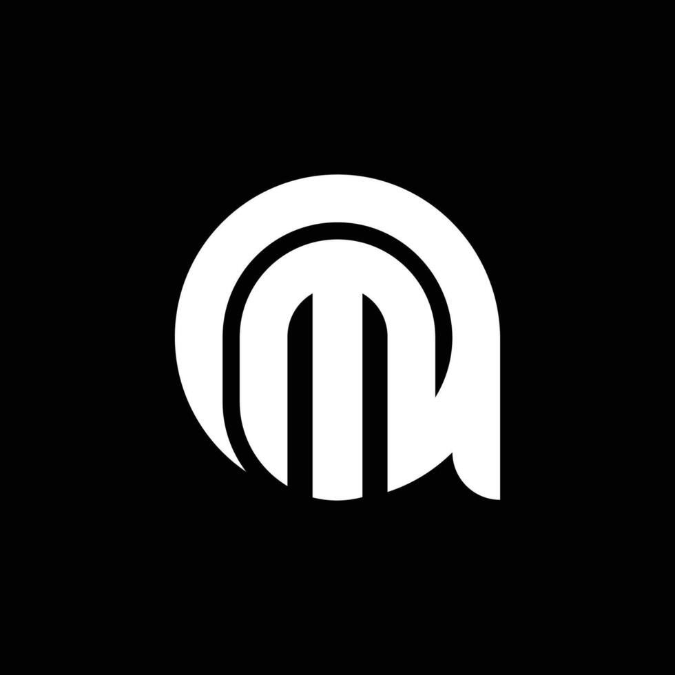 QM initial monogram logo design inspiration vector