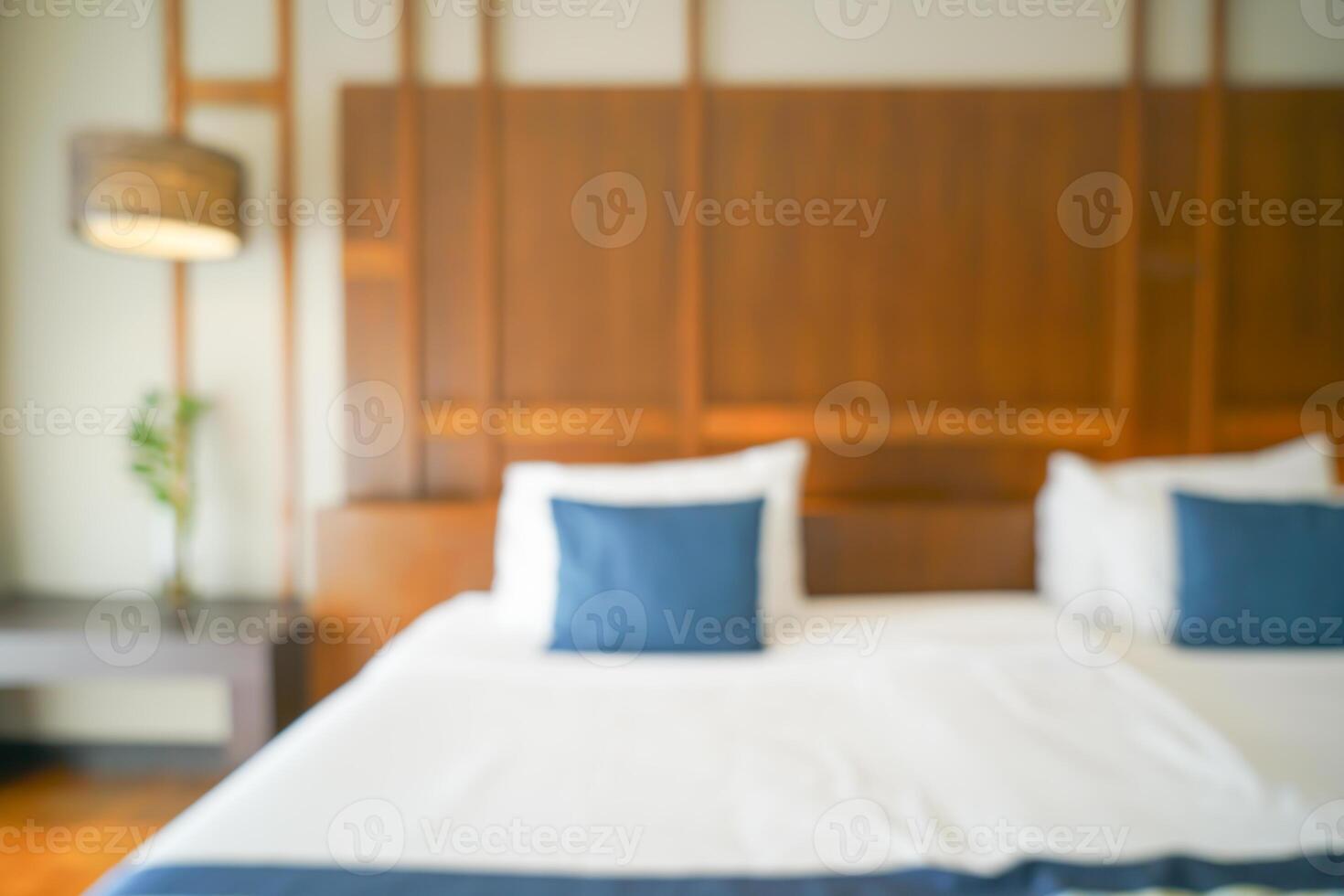 abstract blur bedroom for background photo