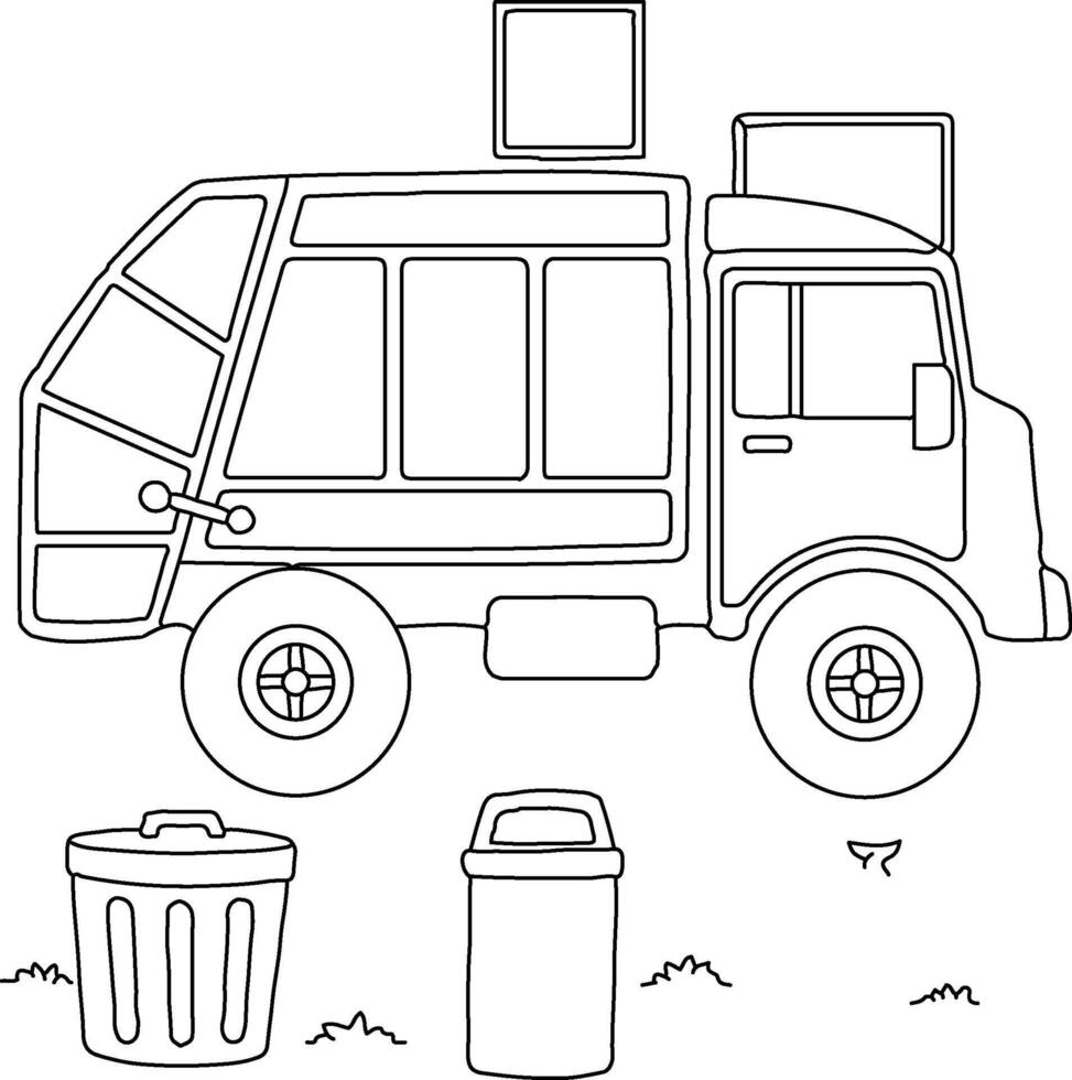 Hand drawn car illustration vector