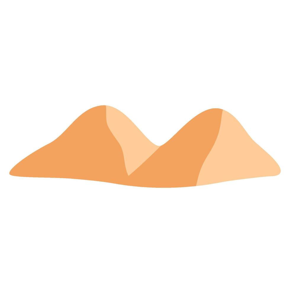Desert sand landscape vector