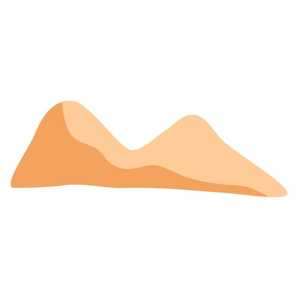 Desert sand landscape vector
