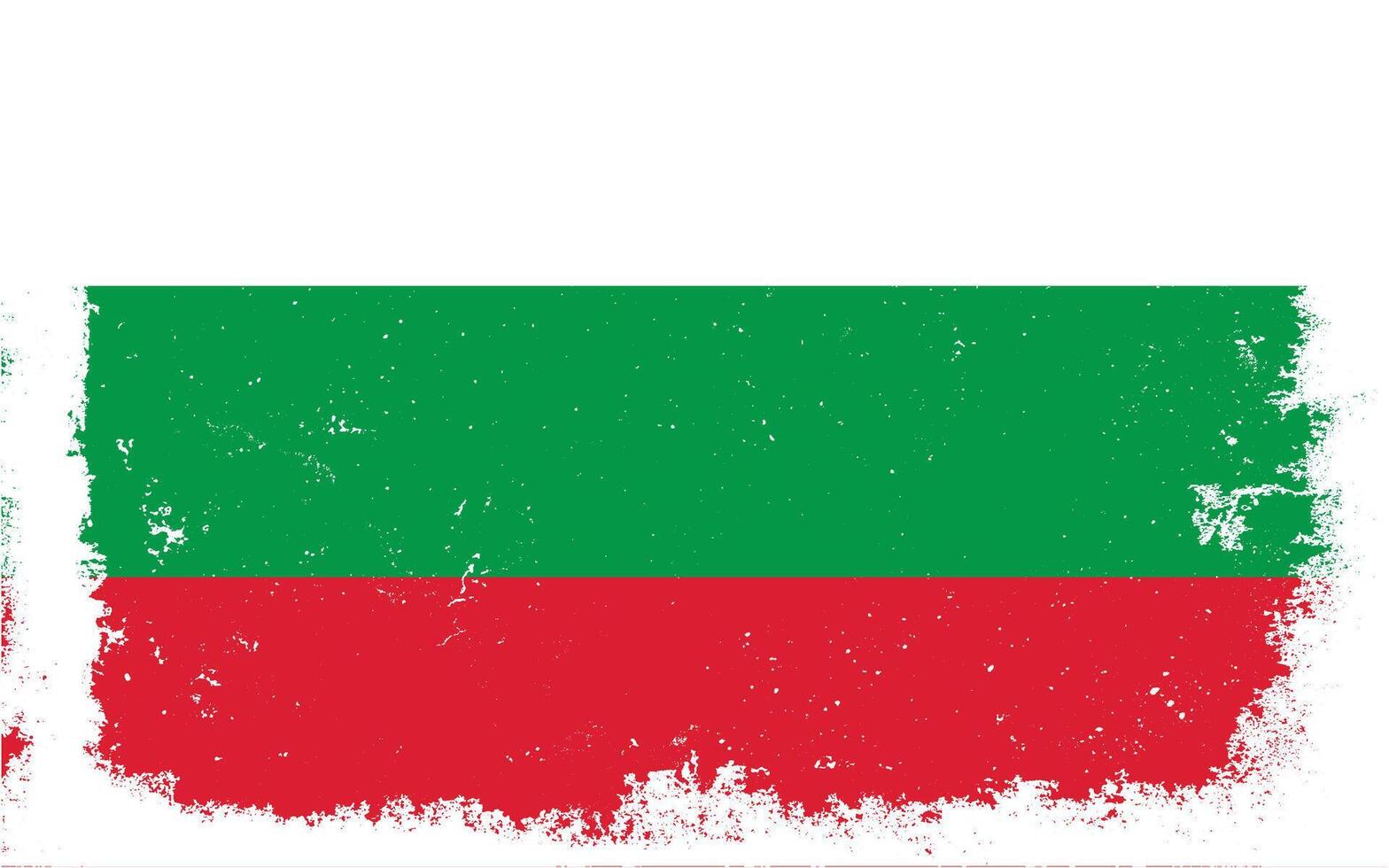 Vintage flat design grunge Bulgaria flag background vector