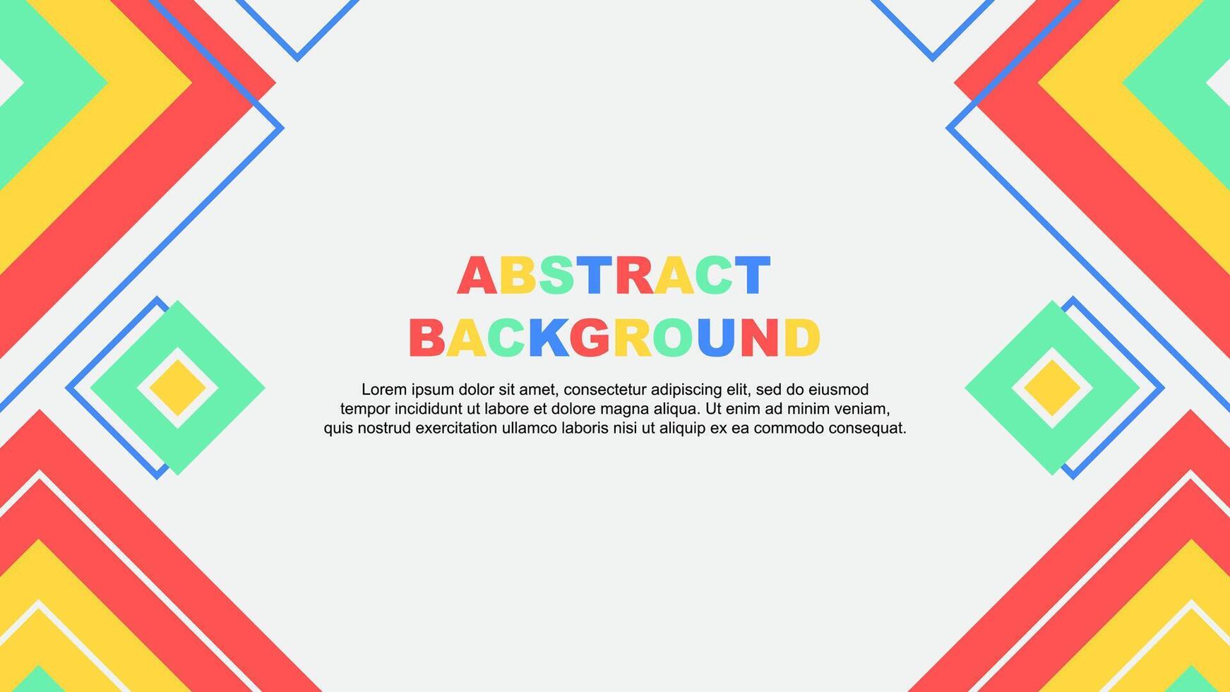Abstract Background Design Template. Abstract Banner Wallpaper Illustration. Abstract Colorful Rainbow Background vector