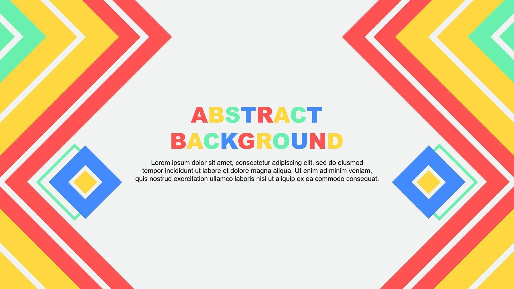 Abstract Background Design Template. Abstract Banner Wallpaper Illustration. Abstract Colorful Rainbow Design vector